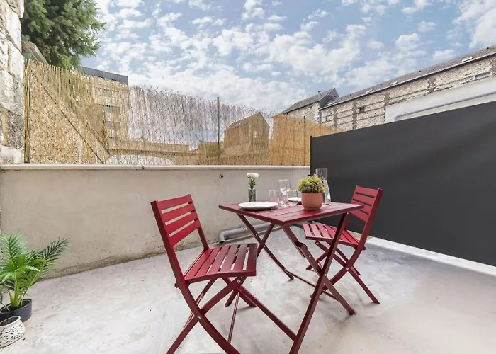 Le Cocon Rouennais - Terrasse - Climatisation - Gare Apartment *